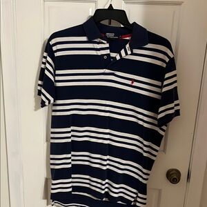 Polo by Ralph Lauren Navy Blue Striped Men's Shirt